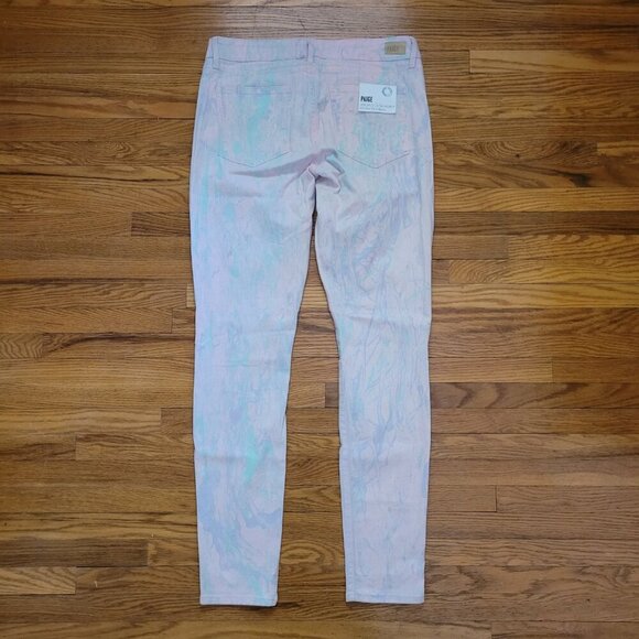 NWT PAIGE | Verdugo Ultra Skinny Mid Rise Patterned Jeans | Sz. 31 - Picture 10 of 11